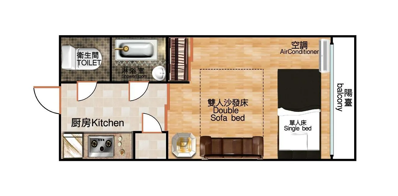 Sakuragawa Hotel Apartment 大阪市 日本
